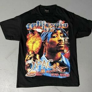 Brand New Dbruze Tupac 2Pac Rap Tee Black T-Shirt Men’s Size Large